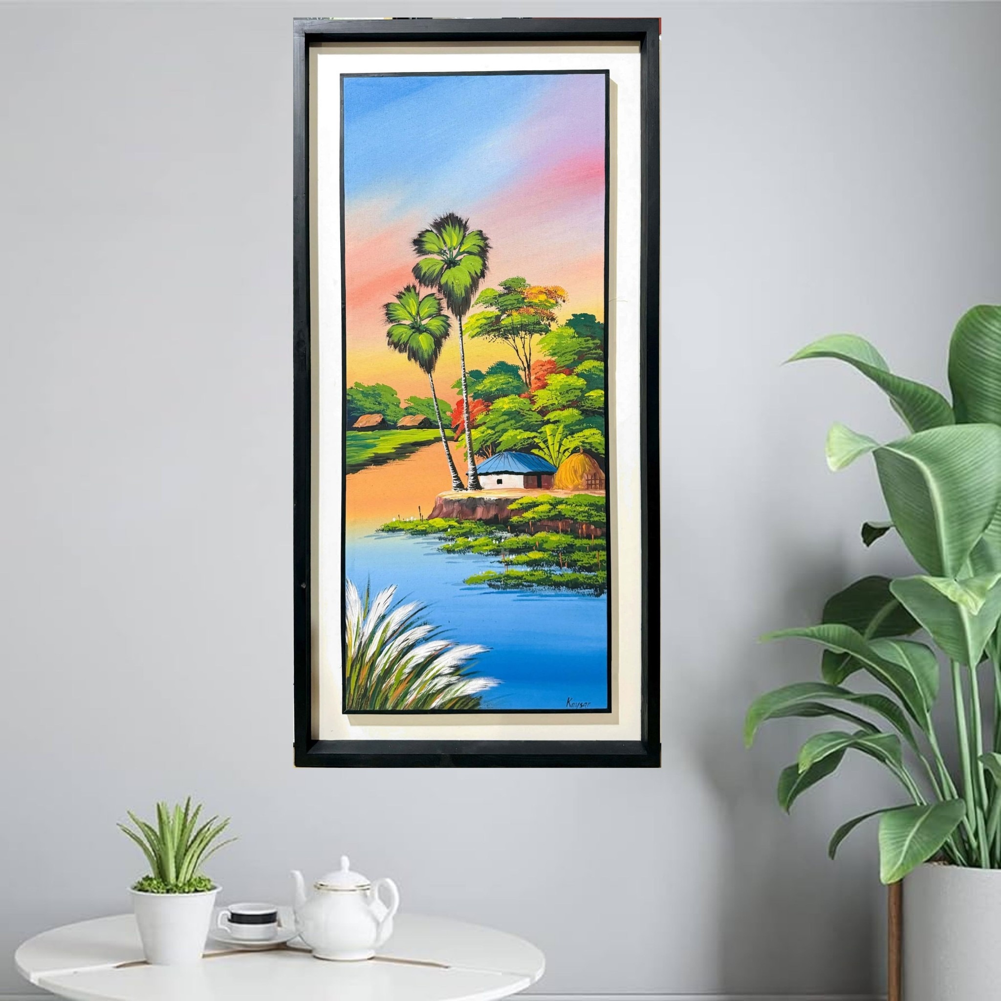 Wooden Vases With Flowers and Tea Ultra durable